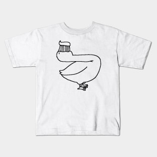 Duck toothbrush Kids T-Shirt